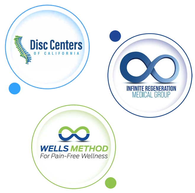 Disc Centers of California Trio Logo